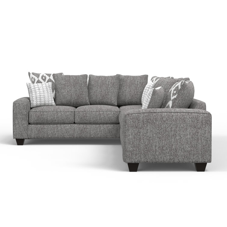 Carole court gray 2 pc gel foam store sleeper sectional